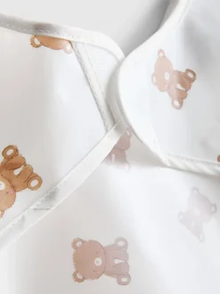 Babero con estampado gráfico de oso
