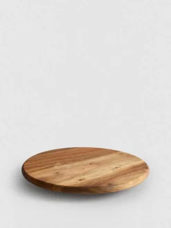 Bandeja de servir giratoria de madera