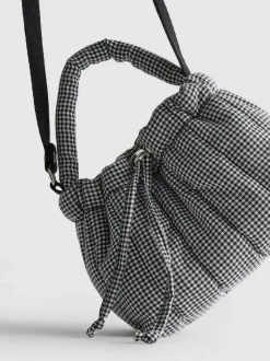 Bandolera a cuadros vichy con cordón de ajuste
