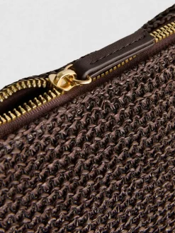 Bandolera con cadena texturizada