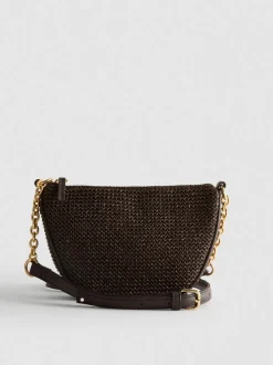 Bandolera con cadena texturizada