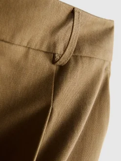 Bermudas tipo safari en mezcla de algodón