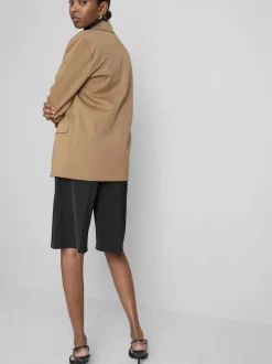 Blazer extragrande de botonadura simple