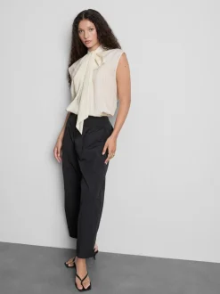 Blusa con nudo a rayas de The Edit