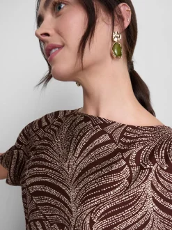 Blusa estampada con mangas