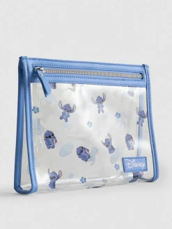 Bolsa de maquillaje transparente de Stitch de Disney