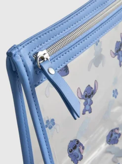 Bolsa de maquillaje transparente de Stitch de Disney
