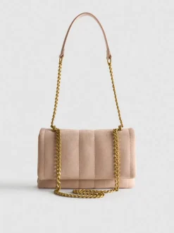 Bolso bandolera acolchado con cadena