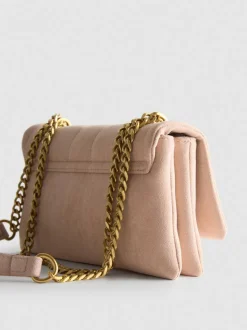 Bolso bandolera acolchado con cadena