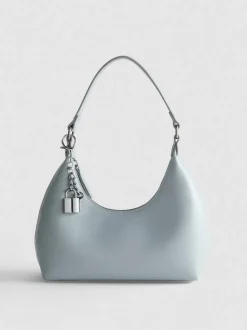 Bolso de hombro con colgante de candado