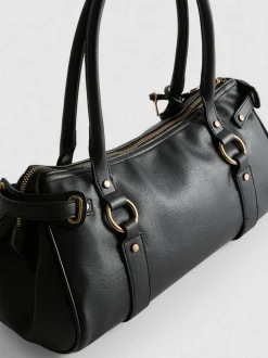 Bolso de hombro con detalle de candado