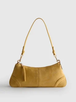 Bolso de hombro de antelina