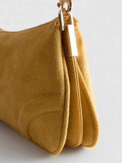 Bolso de hombro de antelina