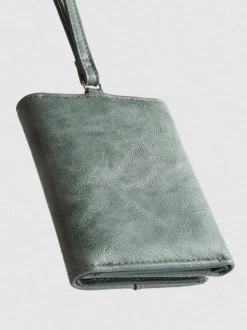 Bolso de mano con cremallera integral y muñequera