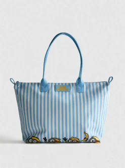 Bolso shopper a rayas de los Minions
