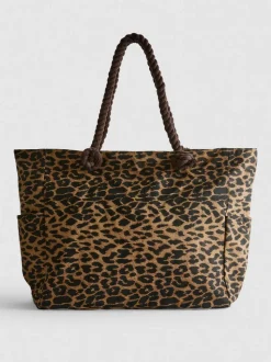 Bolso shopper con asa de cuerda