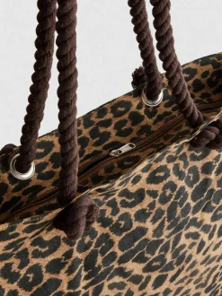 Bolso shopper con asa de cuerda