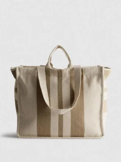 Bolso tote a rayas