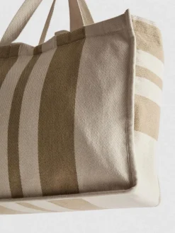 Bolso tote a rayas
