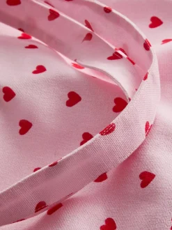 Bolso tote con estampado de corazones