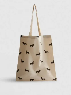 Bolso tote con estampado de perros salchicha