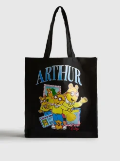 Bolso tote con estampado gráfico de Arthur