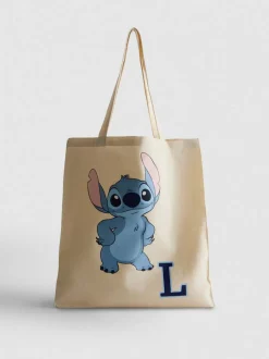Bolso tote con inicial de Stitch de Disney