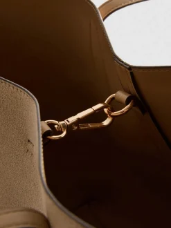 Bolso tote con paneles de antelina