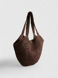Bolso tote de hombro tejido