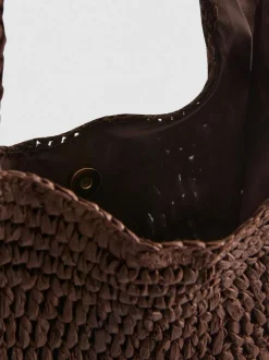 Bolso tote de hombro tejido