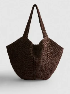 Bolso tote de hombro tejido