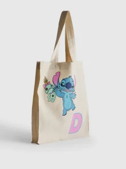 Bolso tote de Stitch de Disney con inicial