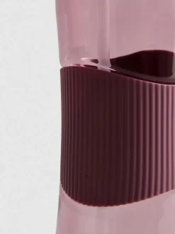 Botella de agua con pajita abatible