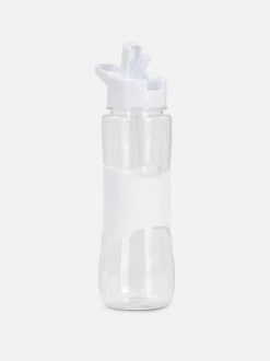 Botella de agua con pajita incorporada