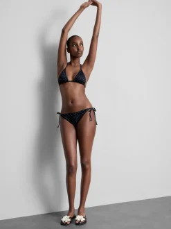 Braguita de bikini estampada con tiras laterales