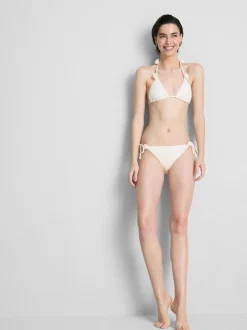 Braguita de bikini floral en con lazadas laterales