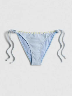 Braguitas de bikini a cuadros vichy ribeteadas