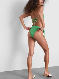Braguitas de bikini con plátano y lazos laterales
