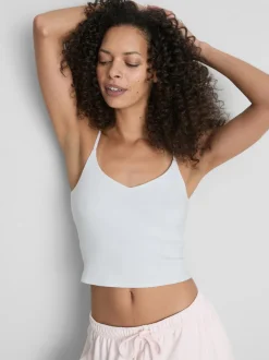 Bralette de algodón con cuello de pico