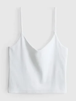 Bralette de algodón con cuello de pico