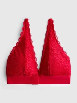 Bralette de encaje adaptable con escote profundo