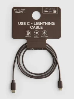 Cable de carga de USB-C a Lightning de 1 metro