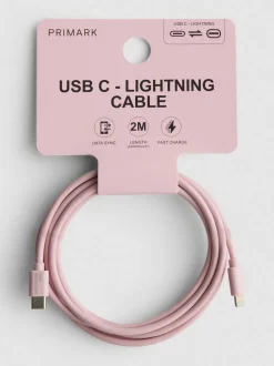 Cable de USB C a Lightning de 2 m
