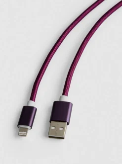 Cable trenzado de USB-A a Lightning de 2 m