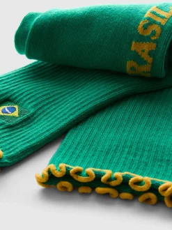Calcetines de canalé de algodón puro de equipos
