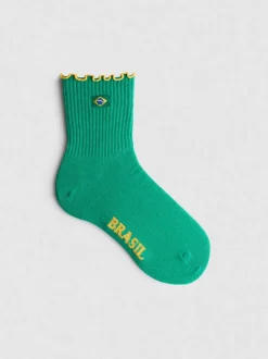 Calcetines de canalé de algodón puro de equipos