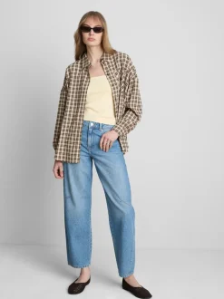 Camisa a cuadros holgada