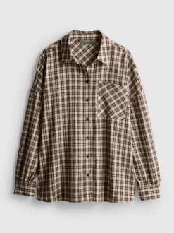 Camisa a cuadros holgada