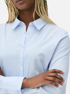 Camisa ajustada de manga larga