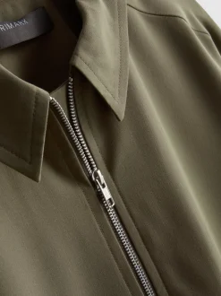 Camisa-chaqueta con cuello y cremallera integral